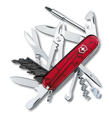 Victorinox Schweizer Taschenmesser Cyber Tool M, Swiss Army Knife, Multitool, 32 Funktionen, Klinge, Korkenzieher, Mini-Schraubendreher 1.5 mm im Sale